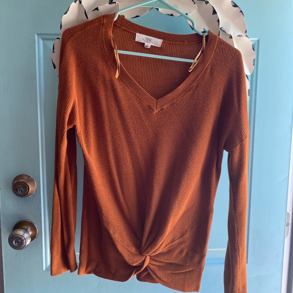 PINQUE Burnt Orange Sweater